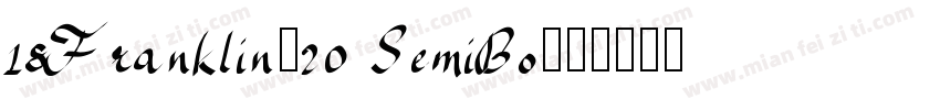 18Franklin-20 SemiBo字体转换